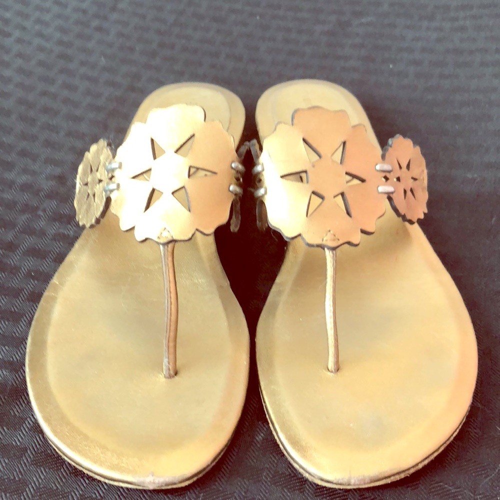 👠Vera Wang Lavender Bronze Gold Sandals SZ 8.5